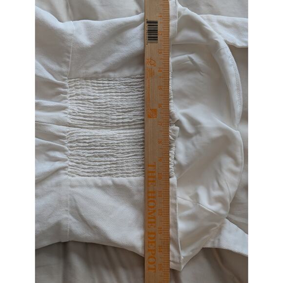 Chic Anthropologie x Mare Mare White Halter Cutout Mini Dress Size M - Picture 7 of 8